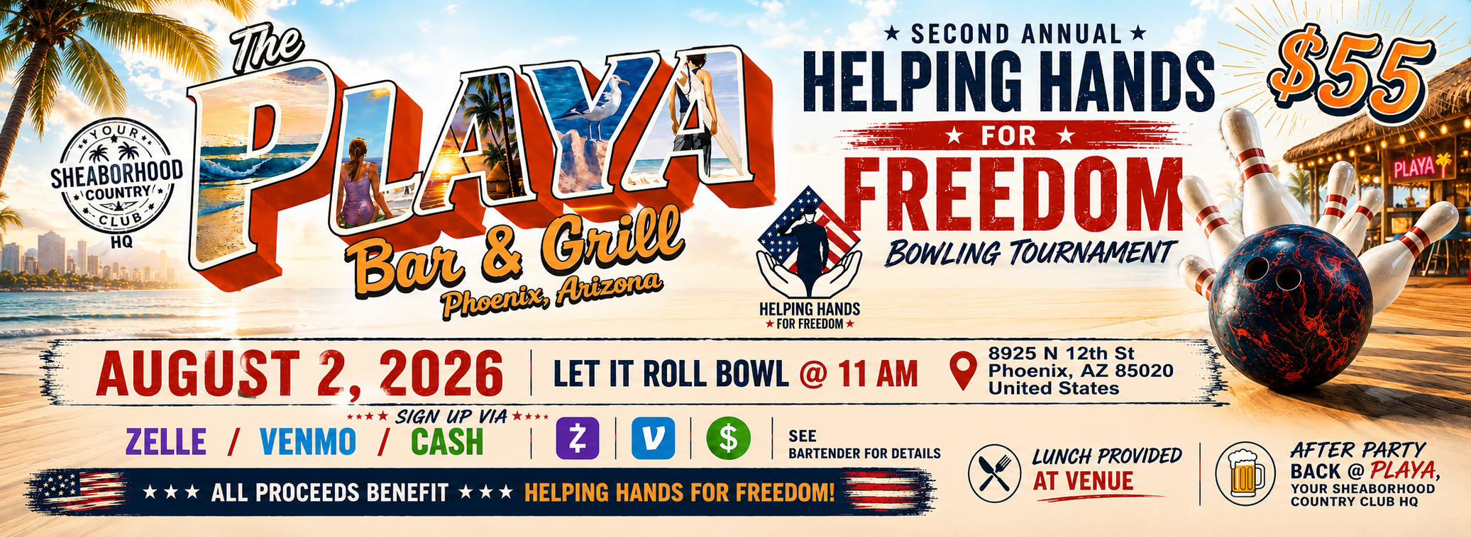 Playa 2 Bar & Grill Bowling Tournament