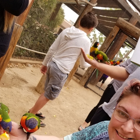 Wildlife Zoo in March with Gold Star families